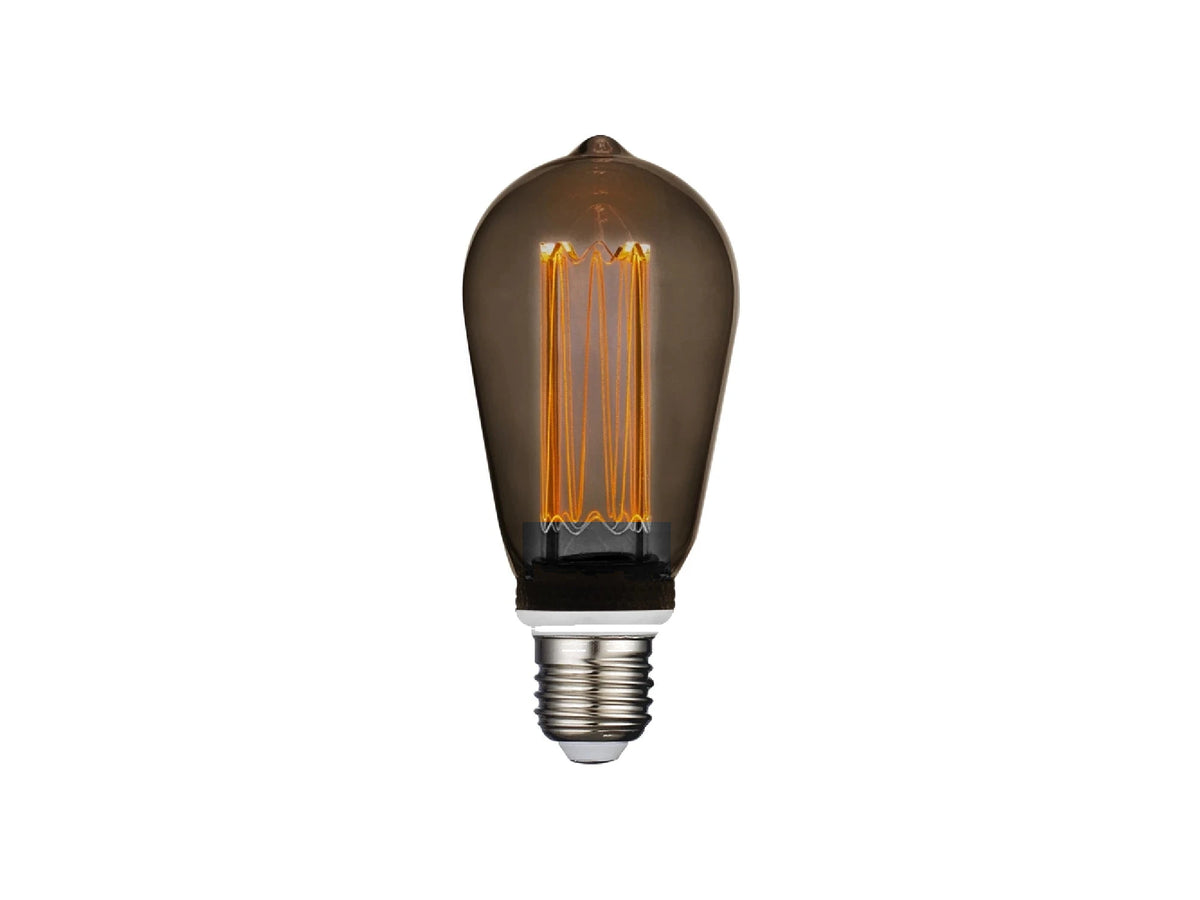 נורת לד לייזר קלאסיק זכוכית מעושנת 4W E27 ST64 - LED Bulbs באתר לדמרקט