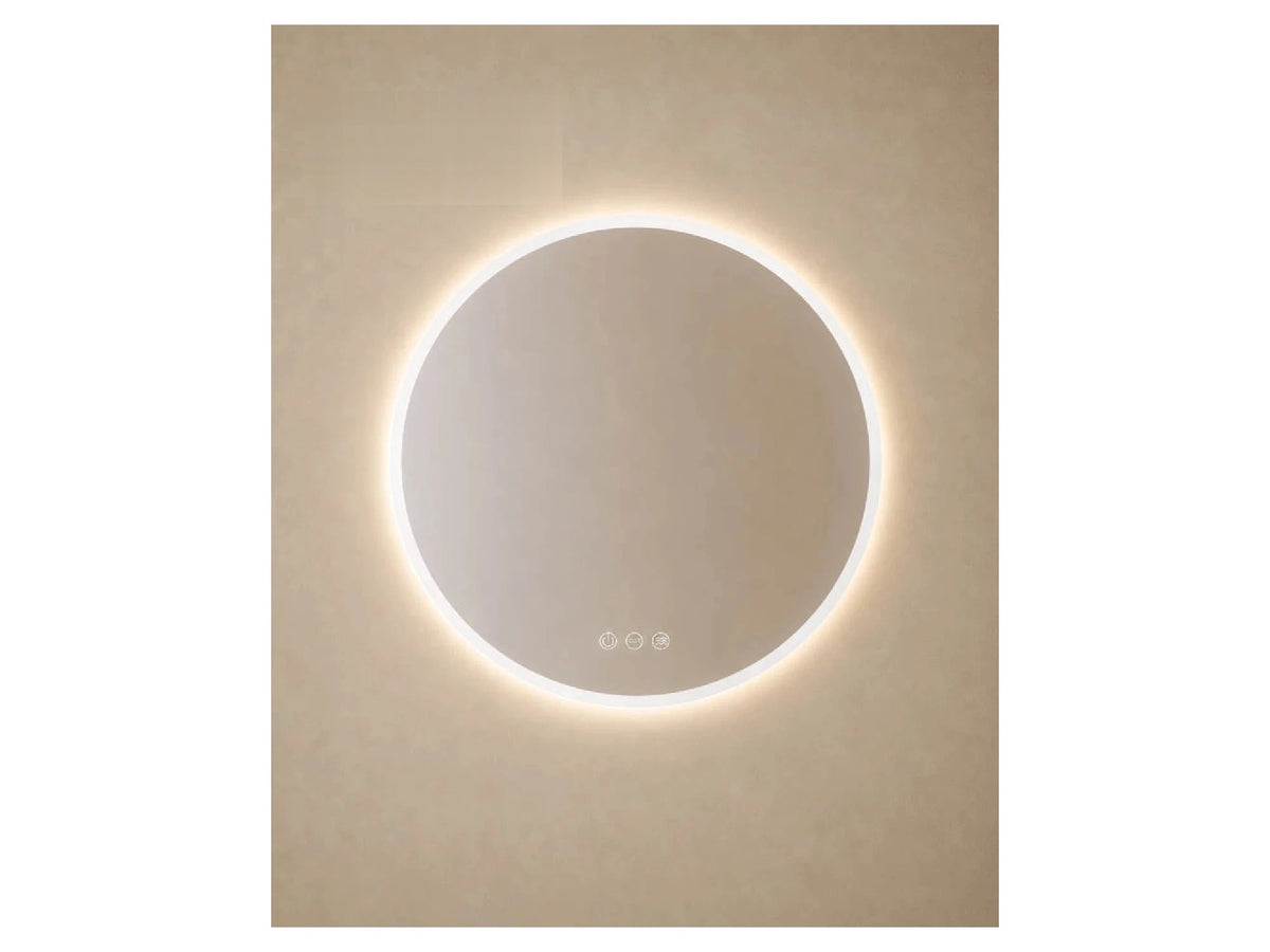 מראה עגולה LED מרחפת Aurora ללא מסגרת IP54 קוטר 80 ס"מ - LED Mirror באתר לדמרקט
