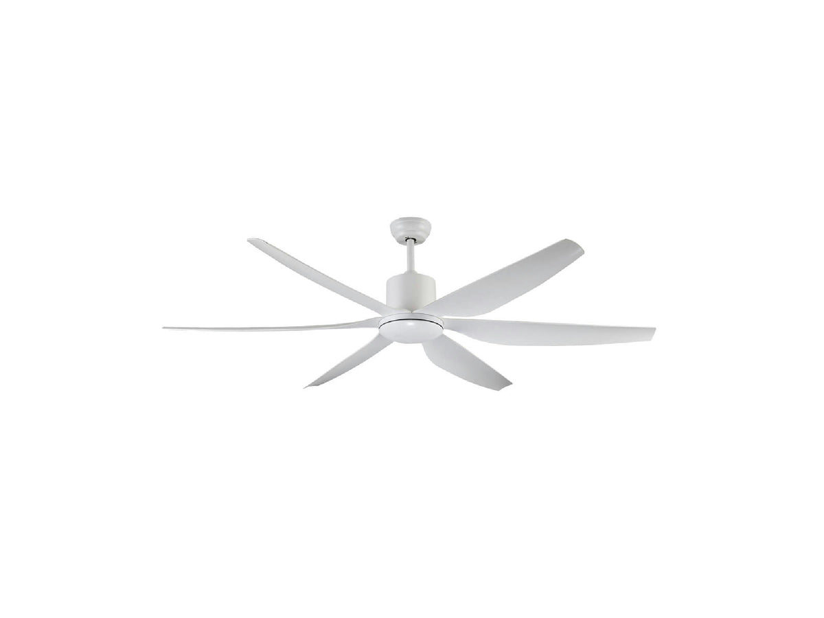מאוורר תקרה "GIANT B17 66 עם שלט- לבן - Flush Mount Ceiling Light