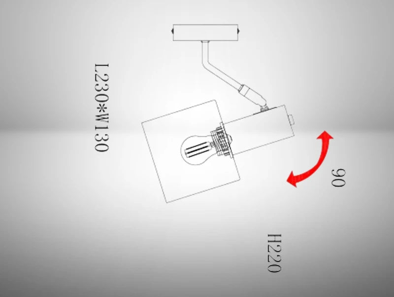 מנורת קיר DERO - תצוגה