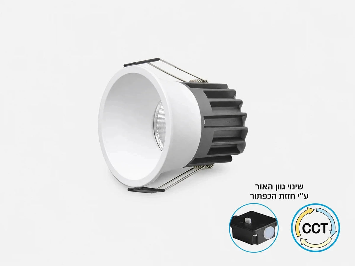 שקוע תקרה INFINITY ECO בגוון לבן בתצוגת מוצר על רקע לבן