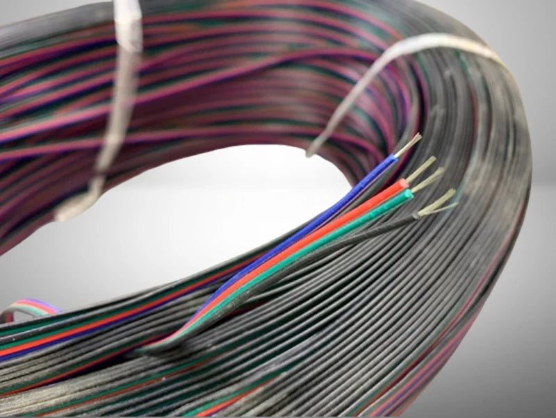 כבל חשמל דק 4 גידים