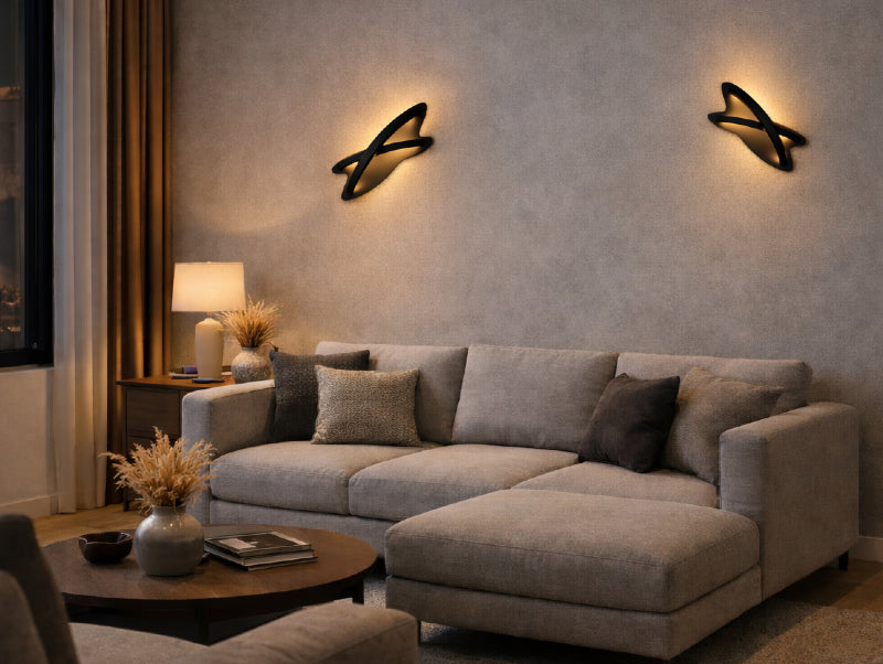 מנורת קיר FLUXA בסלון