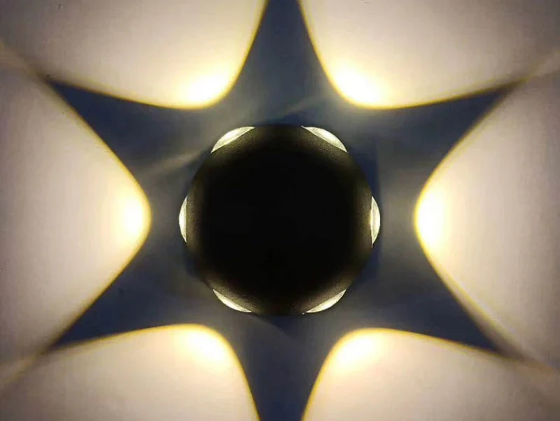 מנורת קיר round star - תצוגה