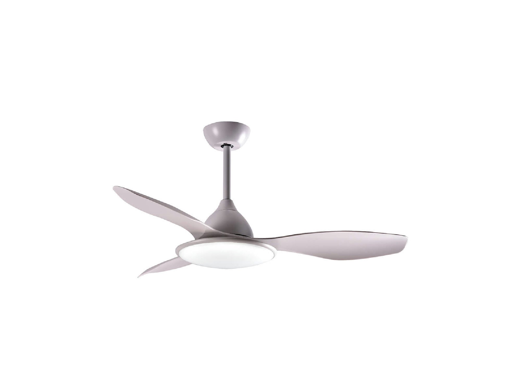 מאוורר תקרה "52 דגם סנסציה עם שלט-לבן - Ceiling Fan with Light