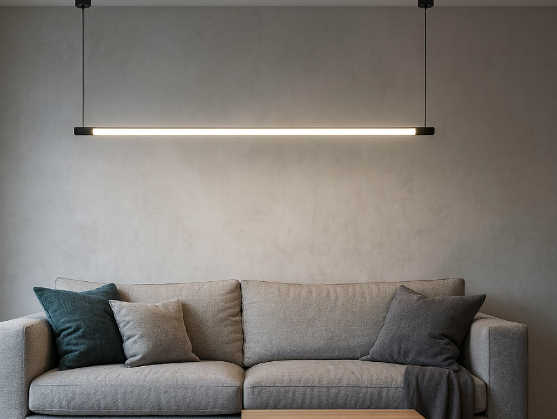 מנורת תלייה LUMINA TUBE בסלון