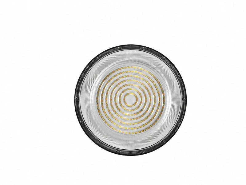 חזית פעמון תאורה תעשייתי עם נורות LED בטבעות מעגליות