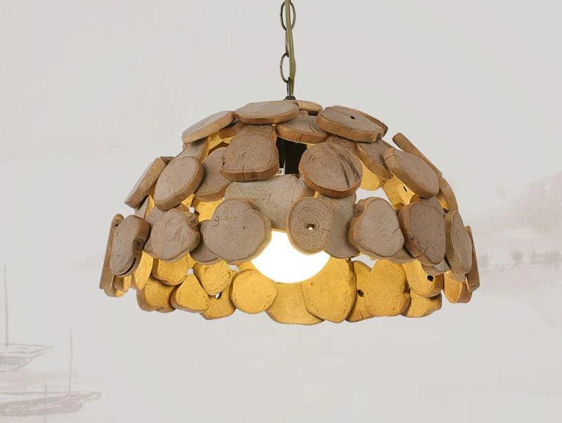 מנורת תלייה גזעי עץ BROWN