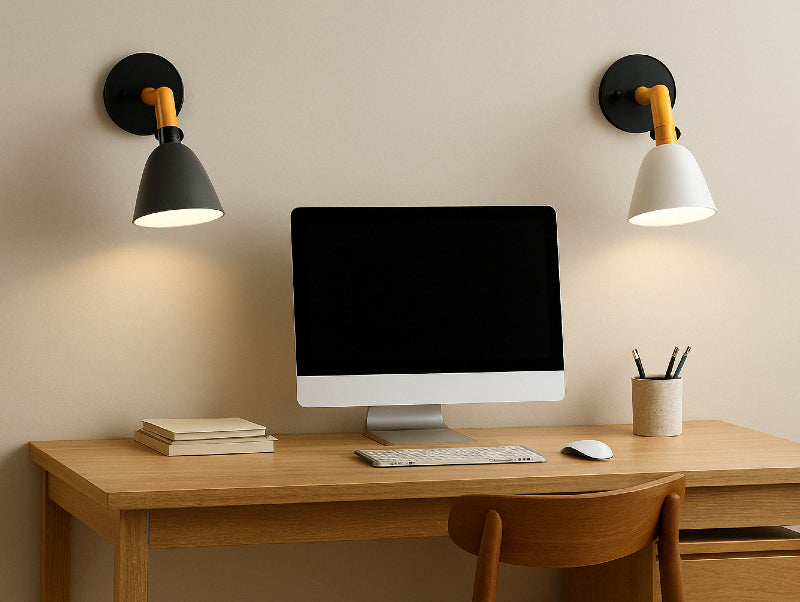 שתי מנורות קיר במשרד