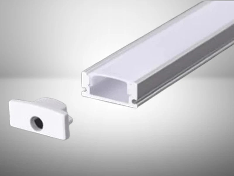 פרופיל תאורה 17X8 ממ כסוף - אור יום - עודפים - 150 ס"מ