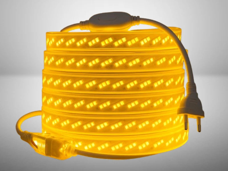 פס לד מוגן מים TRIPLE חיבור ישיר למתח 220V עד 100 מטר