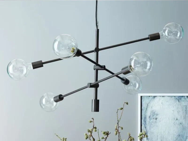 מנורת תלייה EXCLUSIVE - שני מוטות ולא שלושה כמו בתמונה - תצוגה