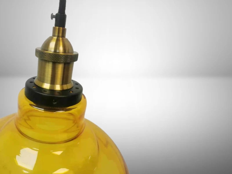 מנורת תלייה DUBLIN - צהובה - תצוגה