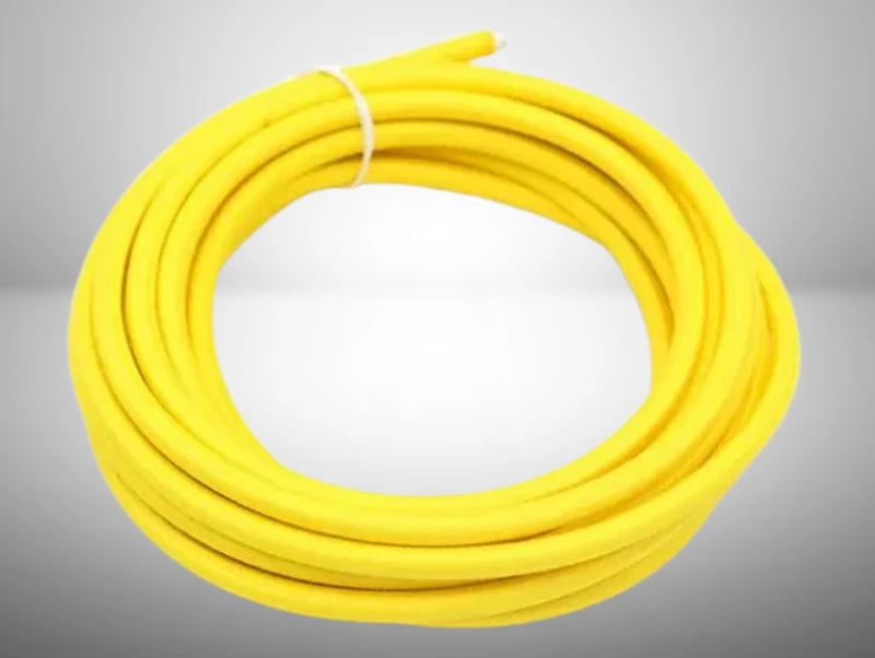 כבל חשמל דו גידי ציפוי בד בצבע צהוב