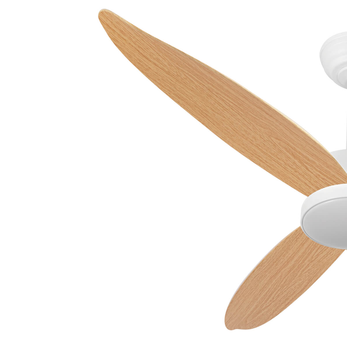 מאוורר תקרה לפרגולה "22W IP54 RYAN 52 עם שלט-דמוי עץ - Ceiling Fan with Light