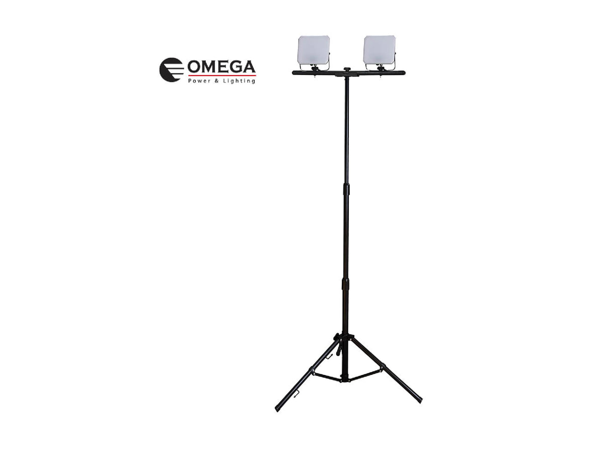 פנס הצפה על חצובה RAZOR 2X50W - Flood Lights באתר לדמרקט