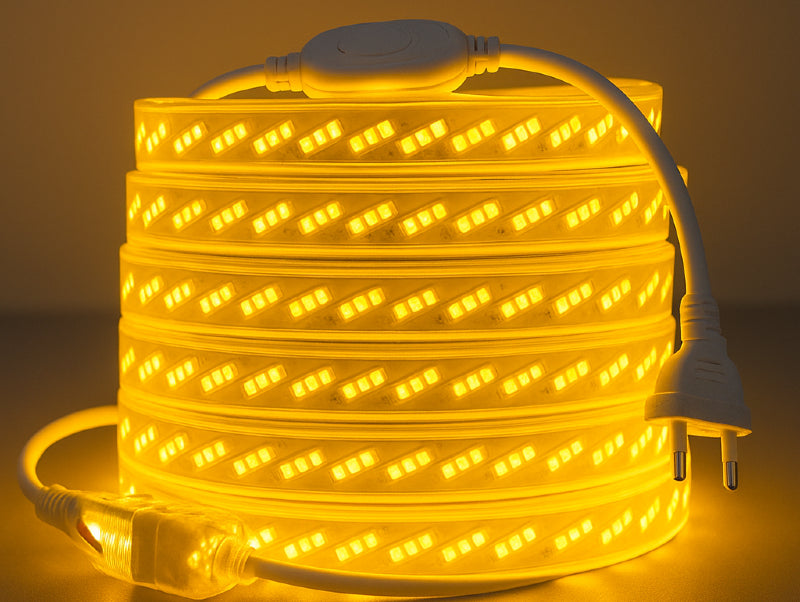 פס לד מוגן מים TRIPLE חיבור ישיר למתח 220V עד 100 מטר