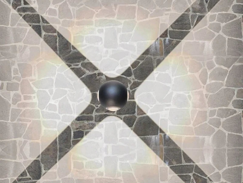 מנורת קיר round star - תצוגה