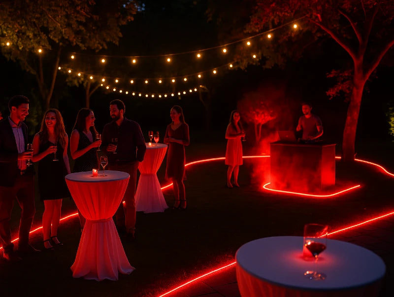 מסיבה מוארת בפס לד רום