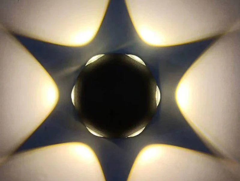 מנורת קיר round star - תצוגה