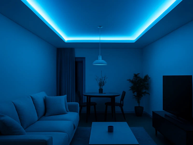 פס לד מוגן מים 3030 חיבור ישיר למתח 220V עד 100 מטר - BLUE ICE צבע מיוחד מאוד