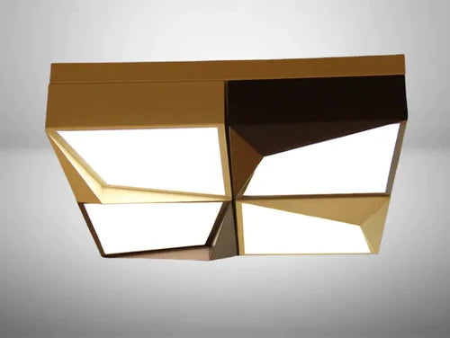 מנורה צמודת תקרה RAZER + שלט + 3 גווני אור מובנים + דימר - 48*48 ס"מ - תצוגה