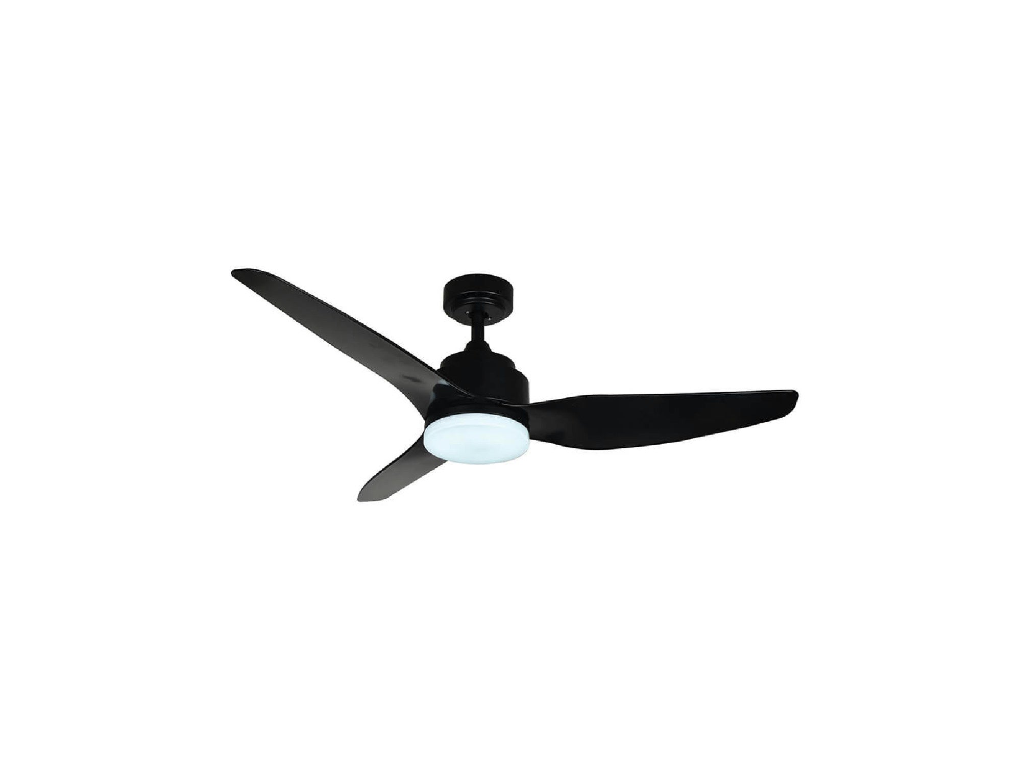מאוורר תקרה "CCT 25W DALLAS 52 עם שלט-שחור - Ceiling Fan with Light
