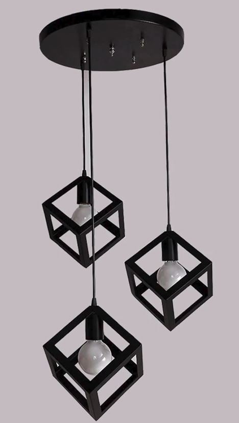 מנורת תלייה CUBE RETRO - תצוגה