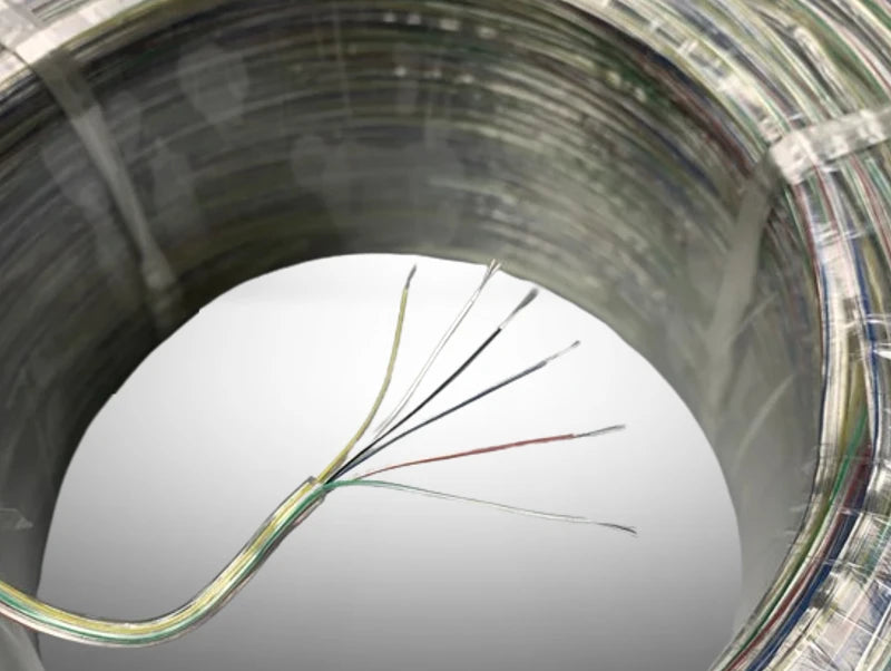 כבל חשמל דק 6 גידים שקוף גמיש