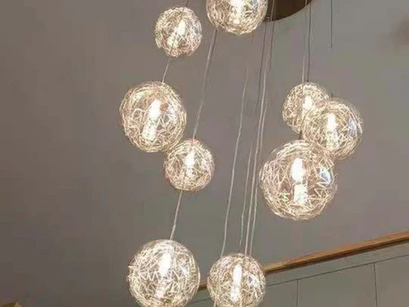 מנורת תלייה SUN BALL באורך 6 מטר