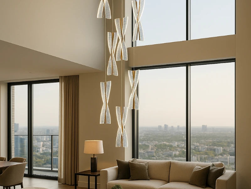 מנורת תלייה TWIRL בסלון