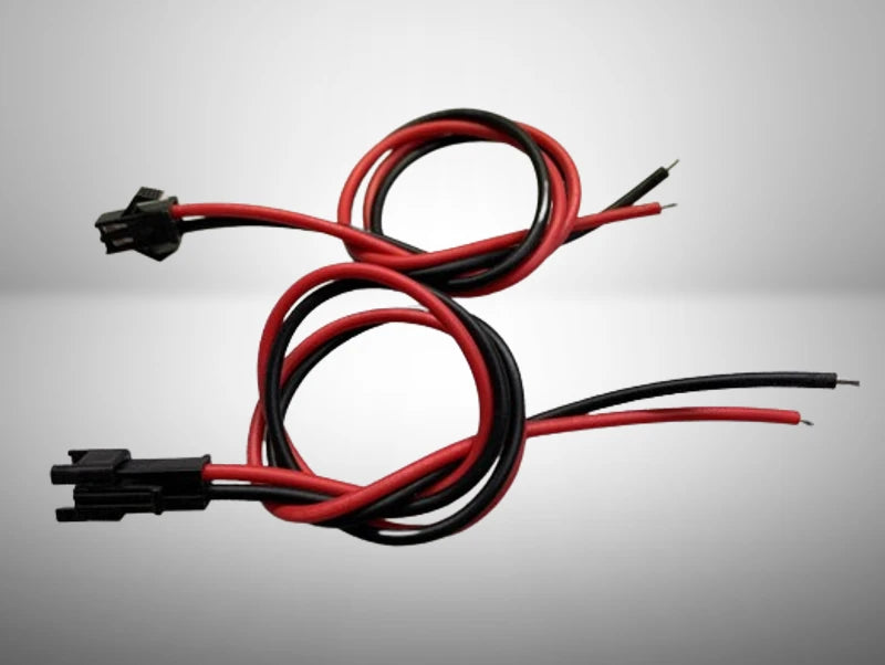 קונקטור דו גידי זכר + נקבה באורך כבל של כ-30 ס"מ