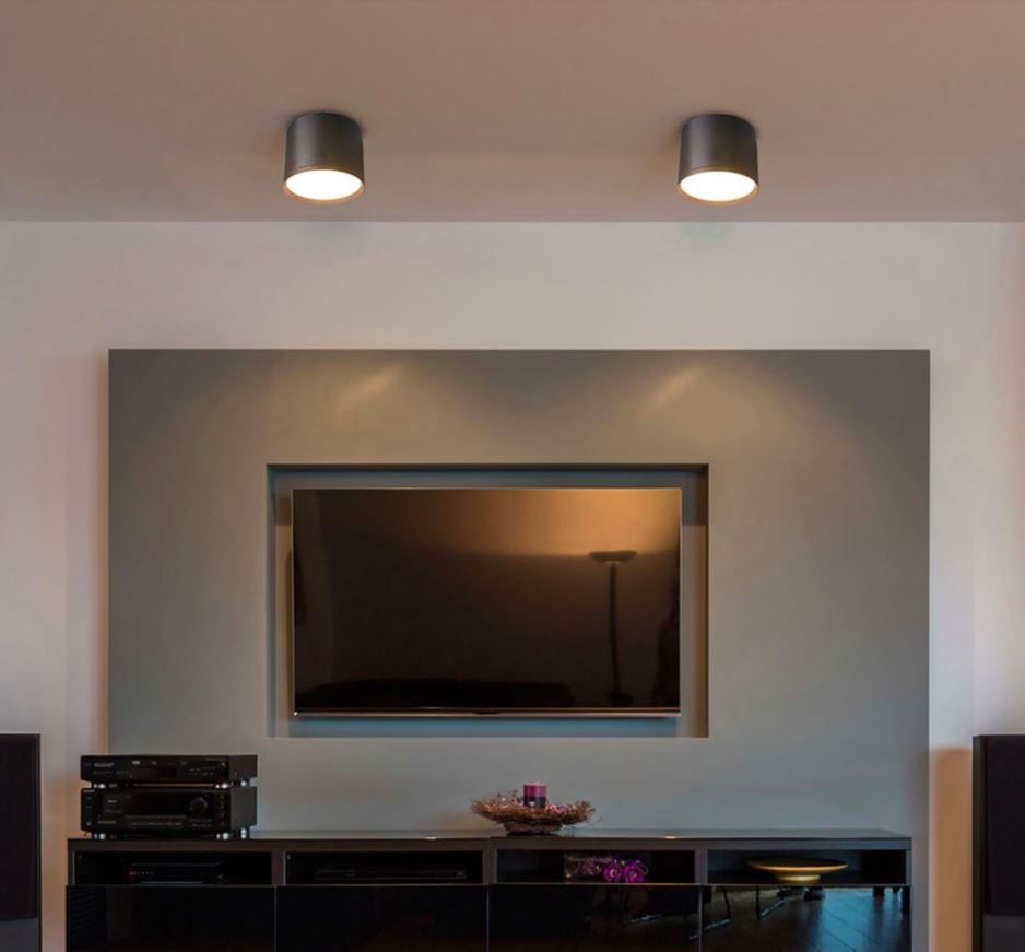 צילינדר צמוד תקרה DAX - שחור - תצוגה