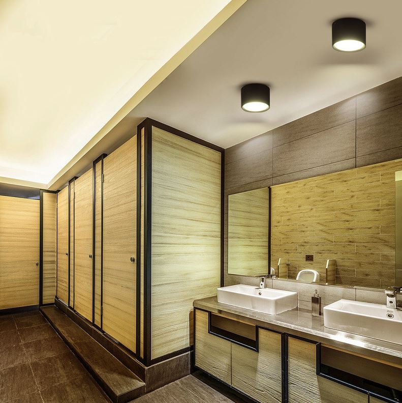 צילינדר צמוד תקרה DAX - שחור - תצוגה