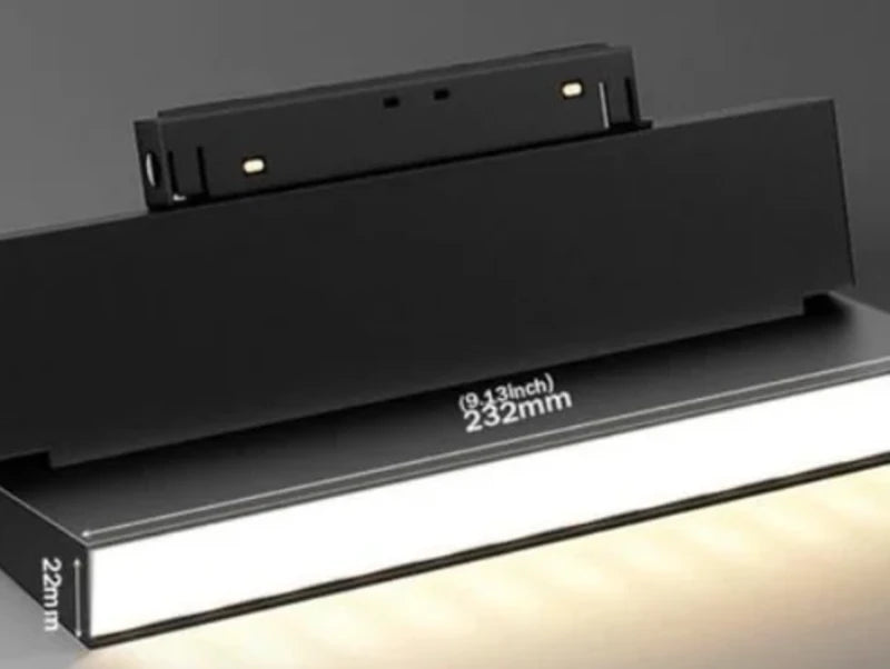 גוף תאורה פס מוגבה מחברת לפס צבירה מגנט