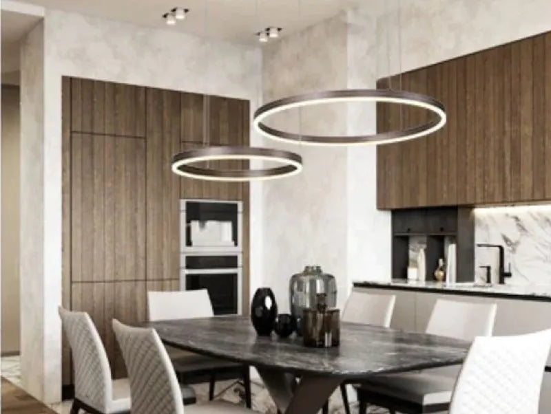 מנורת תלייה DORIS - שחורה - ענקית - תצוגה