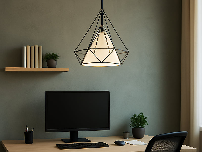 מנורת תלייה DIAMOND בפינת עבודה