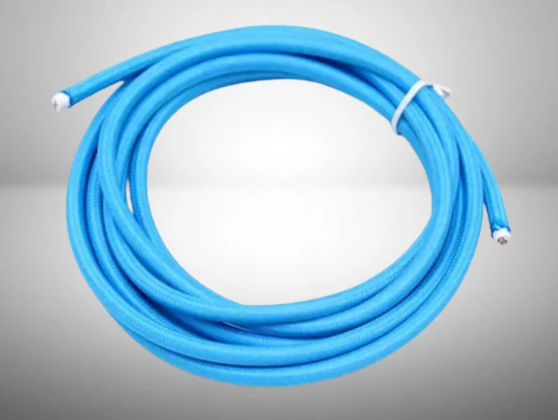 כבל חשמל דו גידי ציפוי בד בצבע כחול