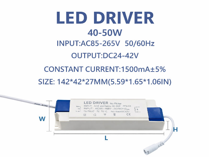 נתונים חשמליים של לד דרייבר LED DRIVER 24-42V 1500mA