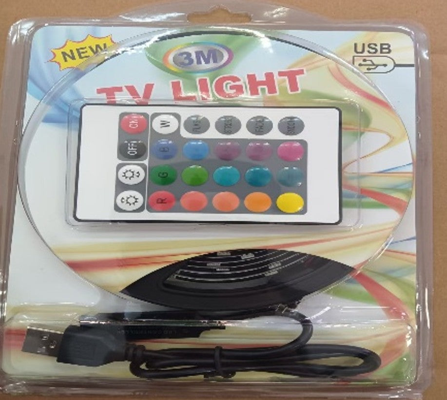 ערכת פס לד צבעוני RGB  חיבור USB + שלט