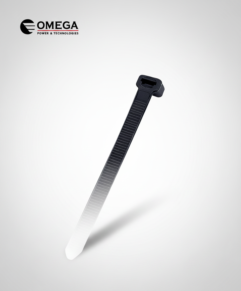 חבק (אזיקון) Nylon66 שחור 7.5X350 - 100 יחידות