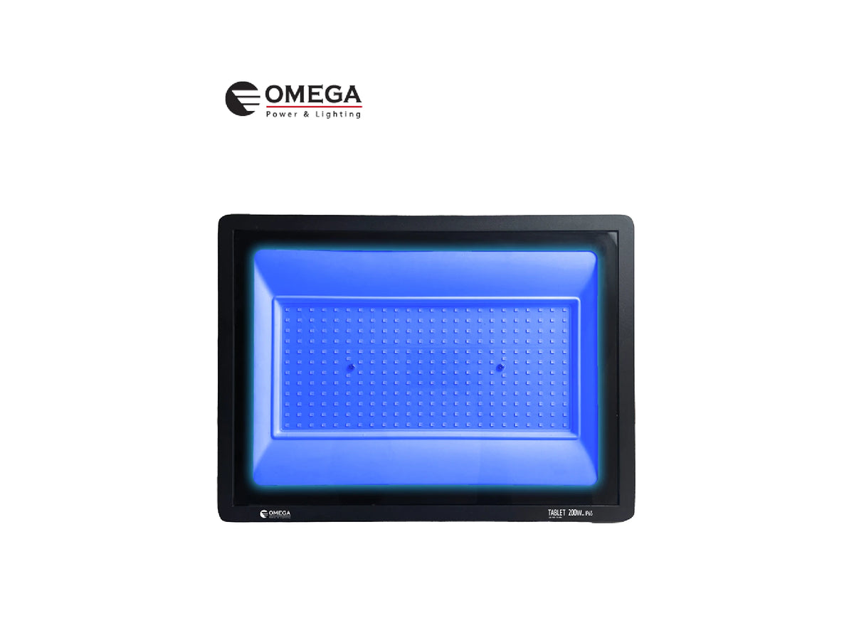 פנס הצפה TABLET אור כחול 200W - Flood Lights באתר לדמרקט