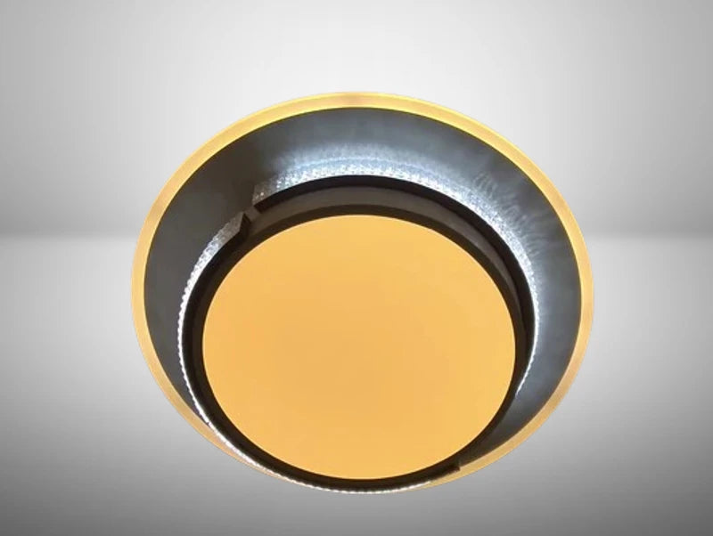 מנורה צמודת תקרה SUN + שלט + 3 גווני אור מובנים + דימר - תצוגה