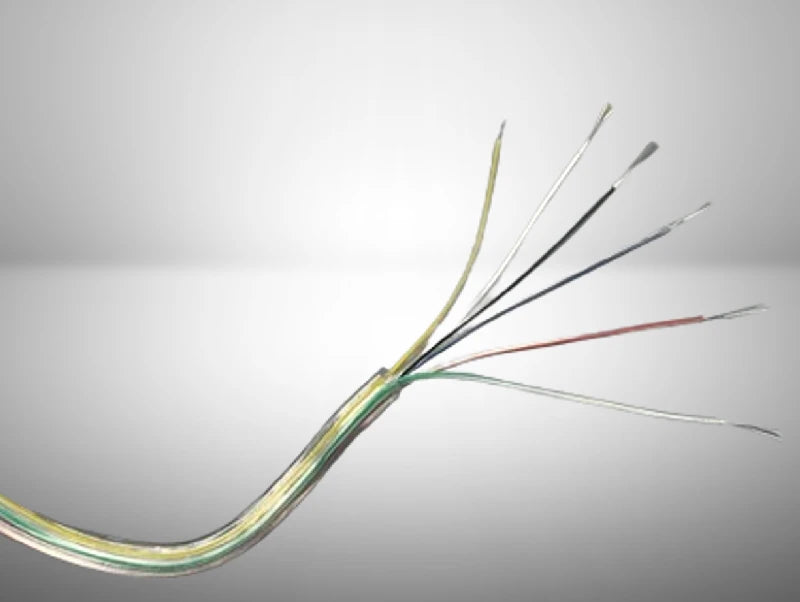 כבל חשמל דק 6 גידים שקוף