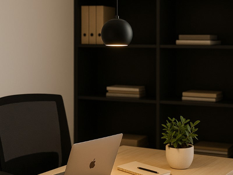 גוף תאורה FUSRO כדור תלוי לפס צבירה מגנטי במשרד