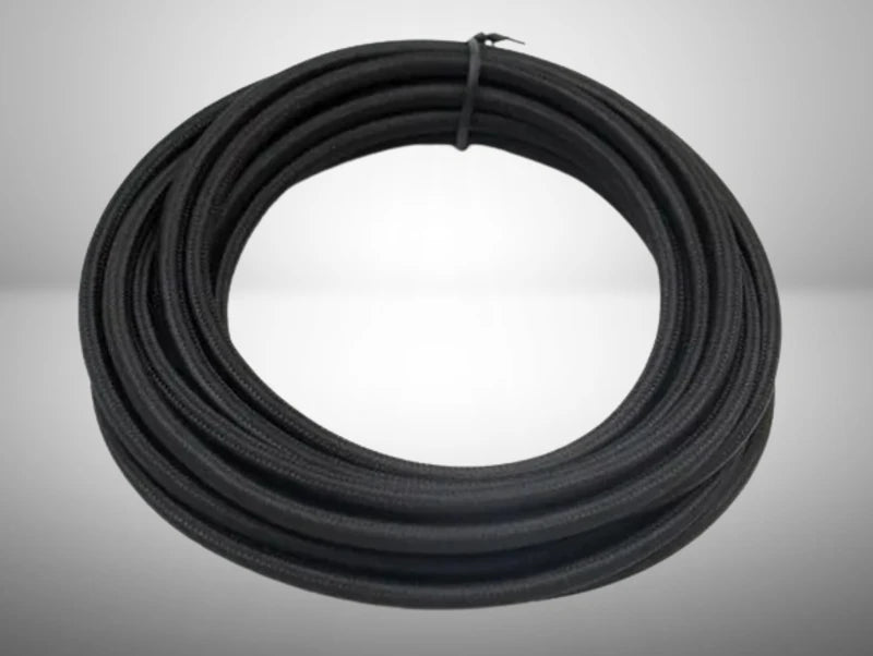 כבל חשמל דו גידי ציפוי בד בצבע שחור