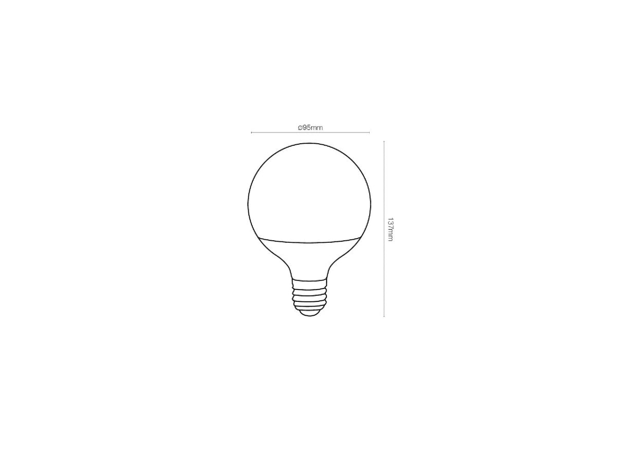 גלוב 95 מ"מ 15W 6000K E27 1350LM - LED Bulbs באתר לדמרקט
