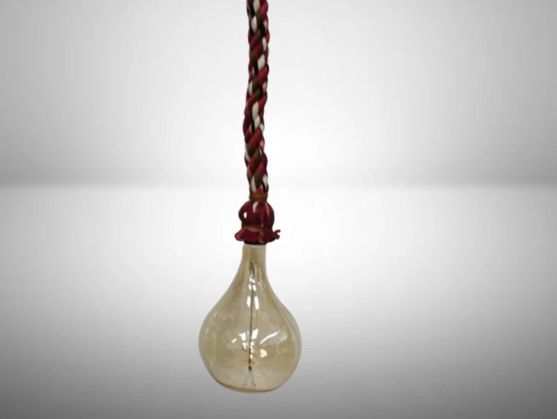 מנורת חבל שיזל צבעונית באורך מטר