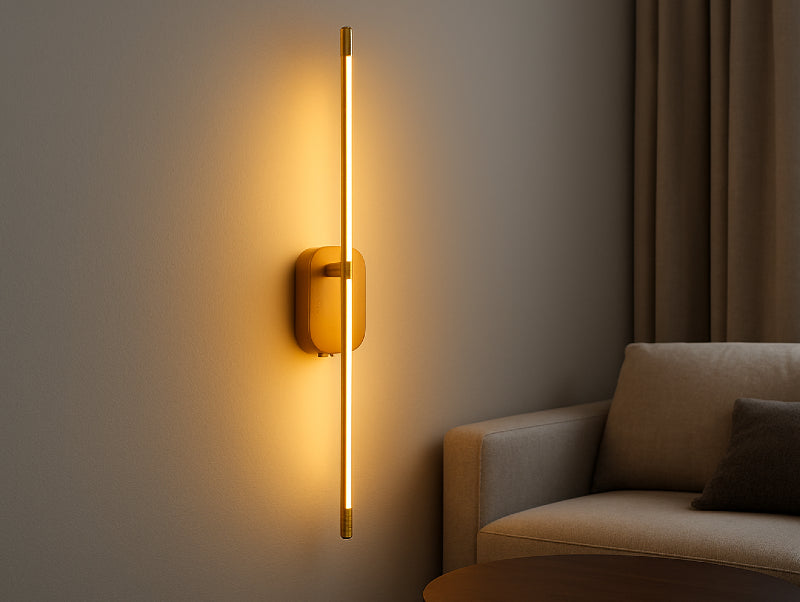 מנורת קירLUMINA VERTICA - Limited Edition בצבע פליז