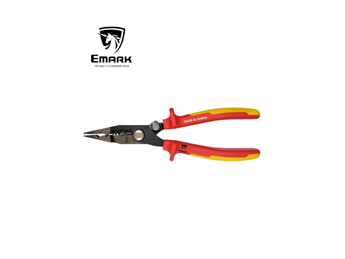 פלייר מולטיפונקציונאלי 8" מבודד EMARK 1000V VDE - כלי עבודה וציוד למעבדה באתר לדמרקט